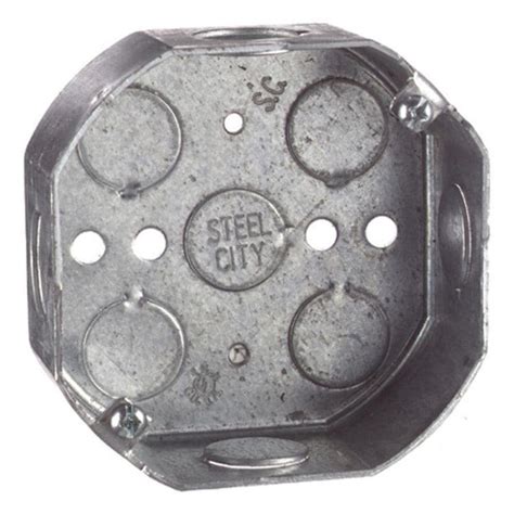 electrical junction box octagonal metal|old work shallow octagon box.